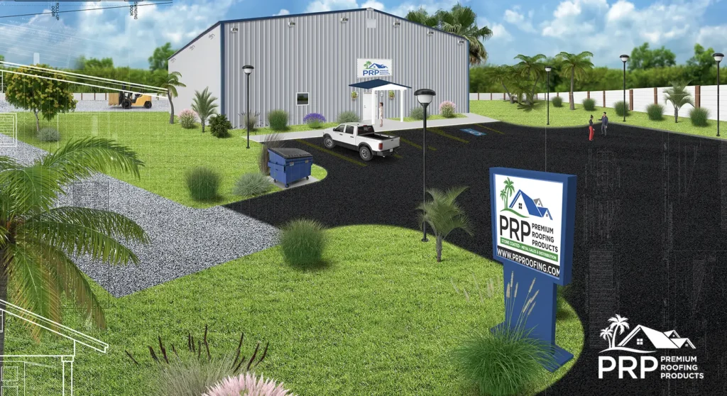 3d Rendering of PRP Roofing Warehouse in Florida